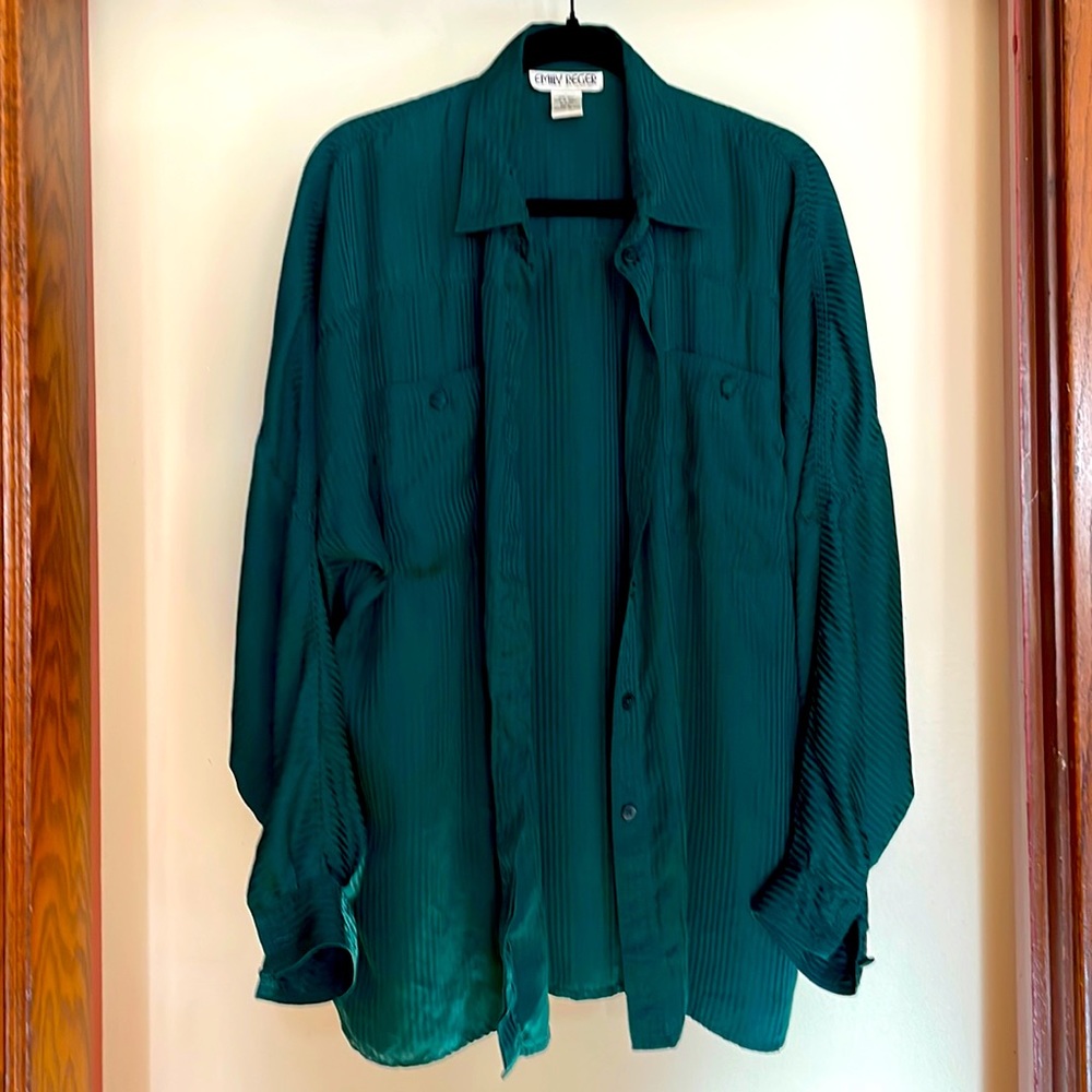 Vintage ‘80’s 100% silk shirt